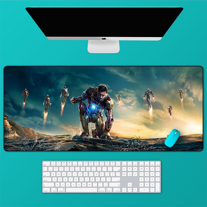 Marvel Tấm Lót Chuột Và Bàn Phím Cỡ Lớn In Hình iron man Độc Đáo