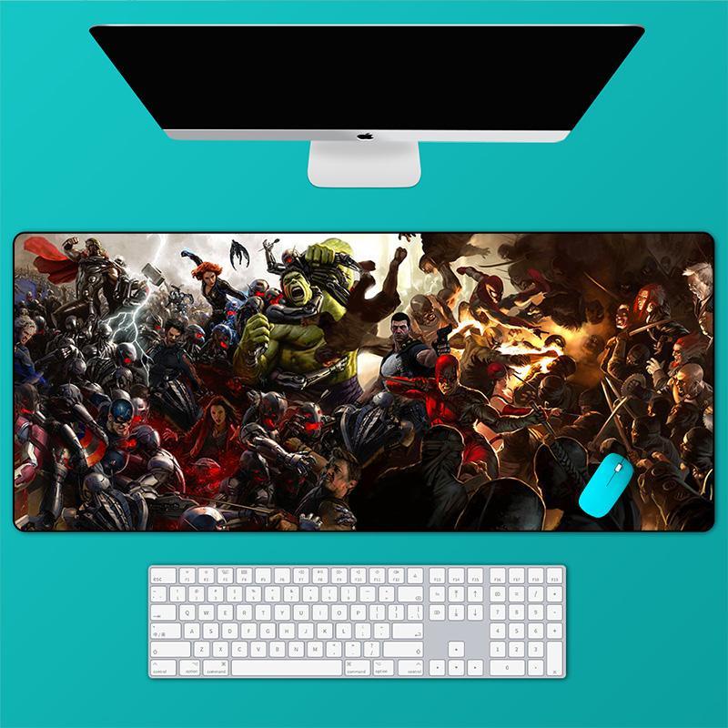 Marvel Tấm Lót Chuột Và Bàn Phím Cỡ Lớn In Hình iron man Độc Đáo