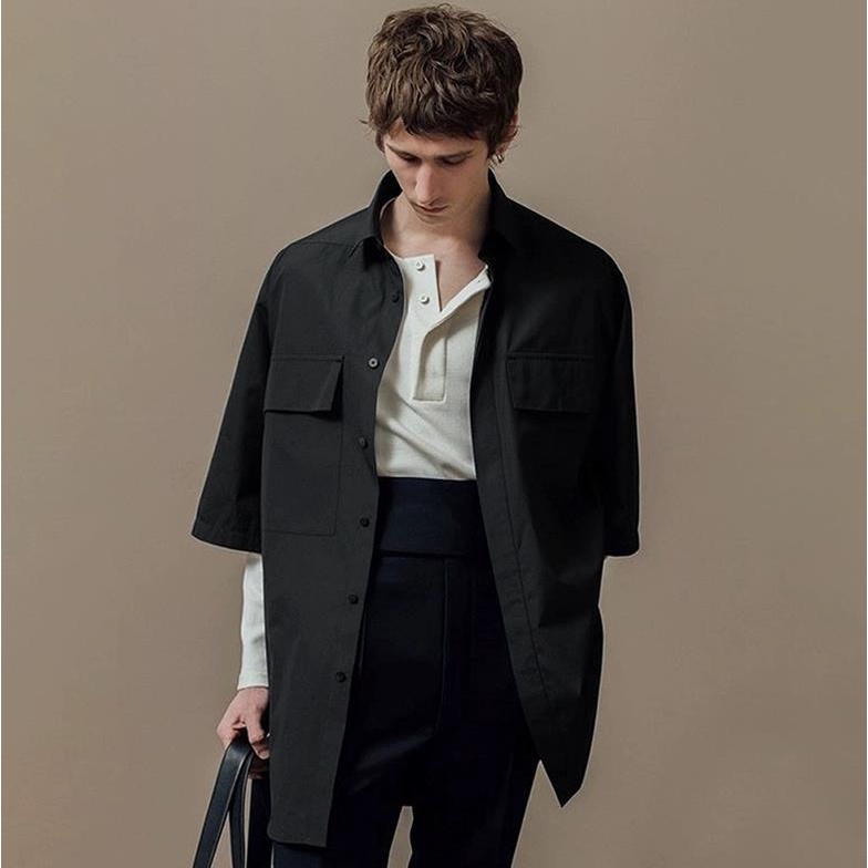 Sợ Hãi Sương Mù Của Thần Thứ 7 Áo Sơ Mi Có Túi