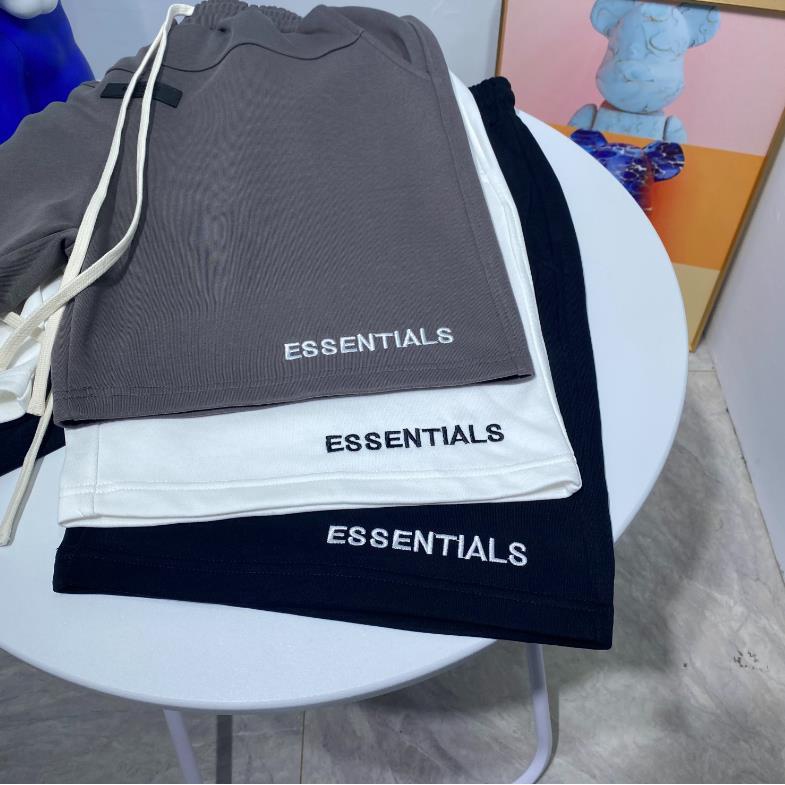 Hàng Có Sẵn! Áo Thun cotton Phong Cách Mới#复线ESSENTIALS Áo Thun Ngắn Tay Thêu Chữ Cá Tính Trẻ Trung