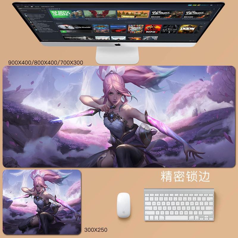 Lol sword girl Tấm Lót Chuột Hình Liên Minh Huyền Thoại Độc Đáo