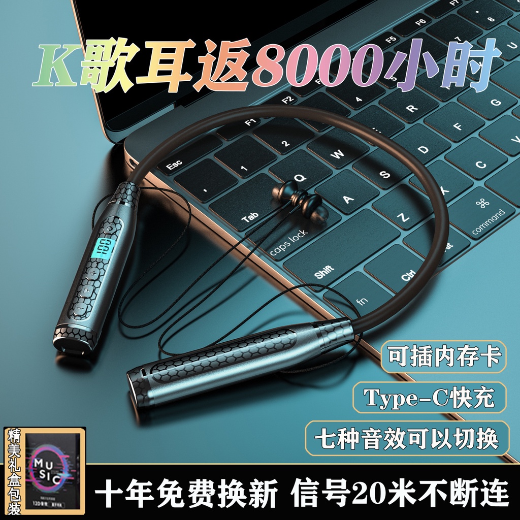 Tai Nghe Thể Thao bluetooth Không Dây dfk Đeo Cổ Thông Dụng Cho huawei oppovivo apple