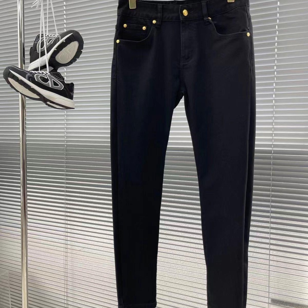 Versace Quần jeans Dài Thêu Họa Tiết Thời Trang Cho Nam