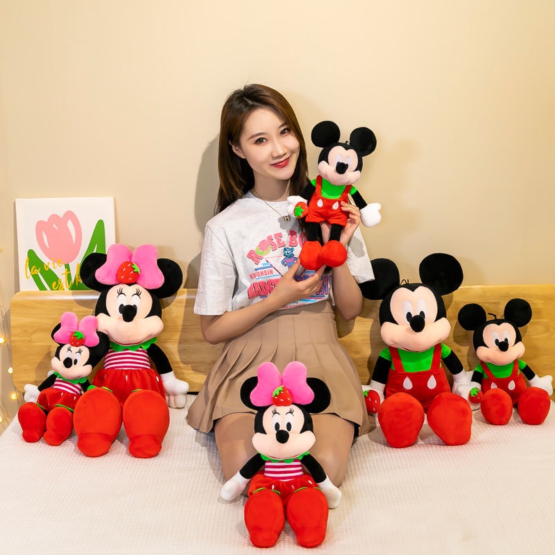 Thú Nhồi Bông Hình Chuột Mickey Minnie Xinh Xắn