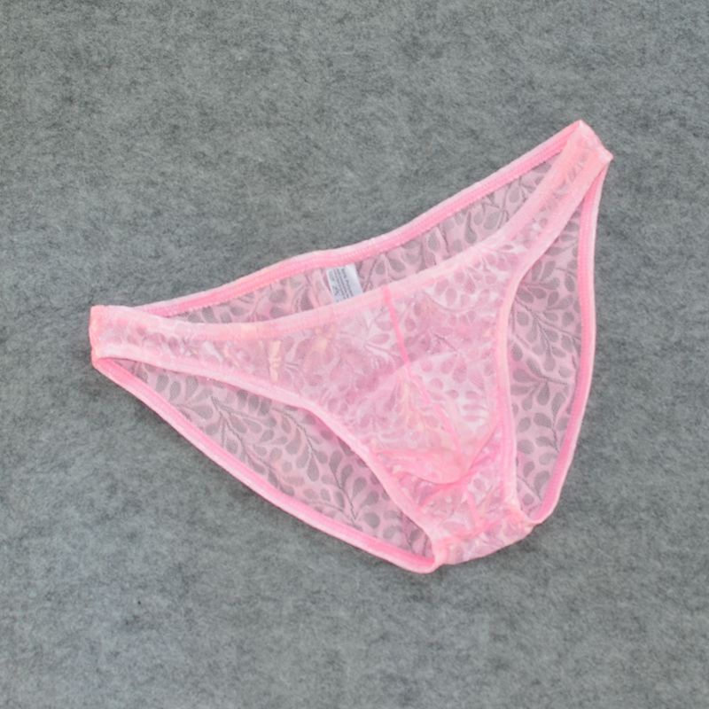 Quần Lót Ren Nhỏ Trong Suốt Co Giãn Màu Hồng Quyến Rũ 10.33 Cho Nam
