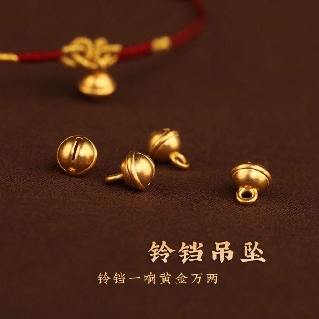 Vòng Đeo Tay Dây Đỏ f10.13 Màu Vàng Đồng Quyến Rũ