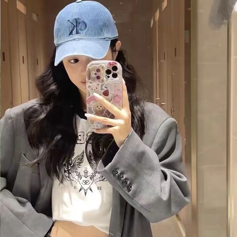 Mũ Bóng Chày ck Thêu Chữ c.k Phong Cách Đường Phố Cho Nam Và Nữ