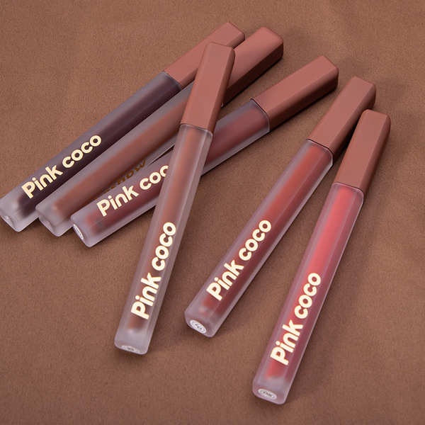 Pink coco Son Môi satin Nhẹ Sương Mù Màu Hồng Nhạt Mịn Màng Lãng Mạn Cho Nữ Trái Tim Giá Rẻ