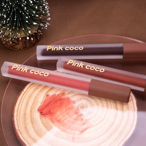 Pink coco Son Môi satin Nhẹ Sương Mù Màu Hồng Nhạt Mịn Màng Lãng Mạn Cho Nữ Trái Tim Giá Rẻ