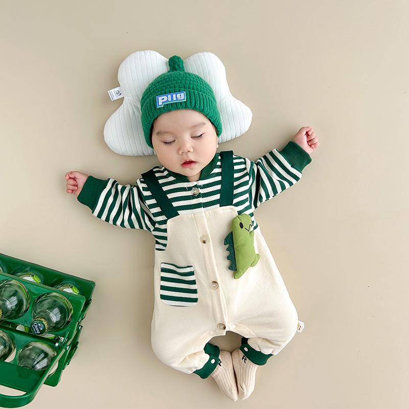 Bộ Áo Liền Quần Giả Hai Mảnh Phong Cách Phương Tây Dễ Thương Cho Bé Sơ Sinh