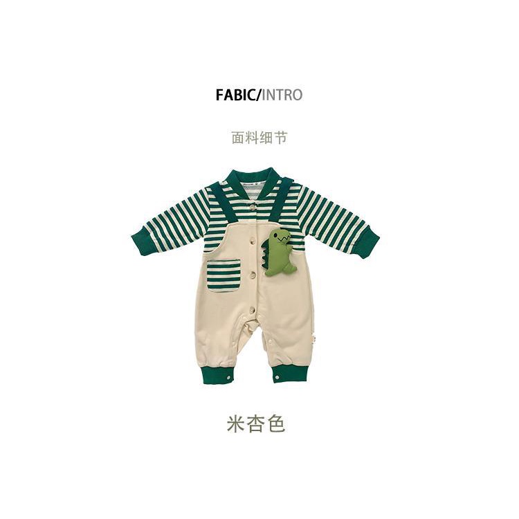 Bộ Áo Liền Quần Giả Hai Mảnh Phong Cách Phương Tây Dễ Thương Cho Bé Sơ Sinh