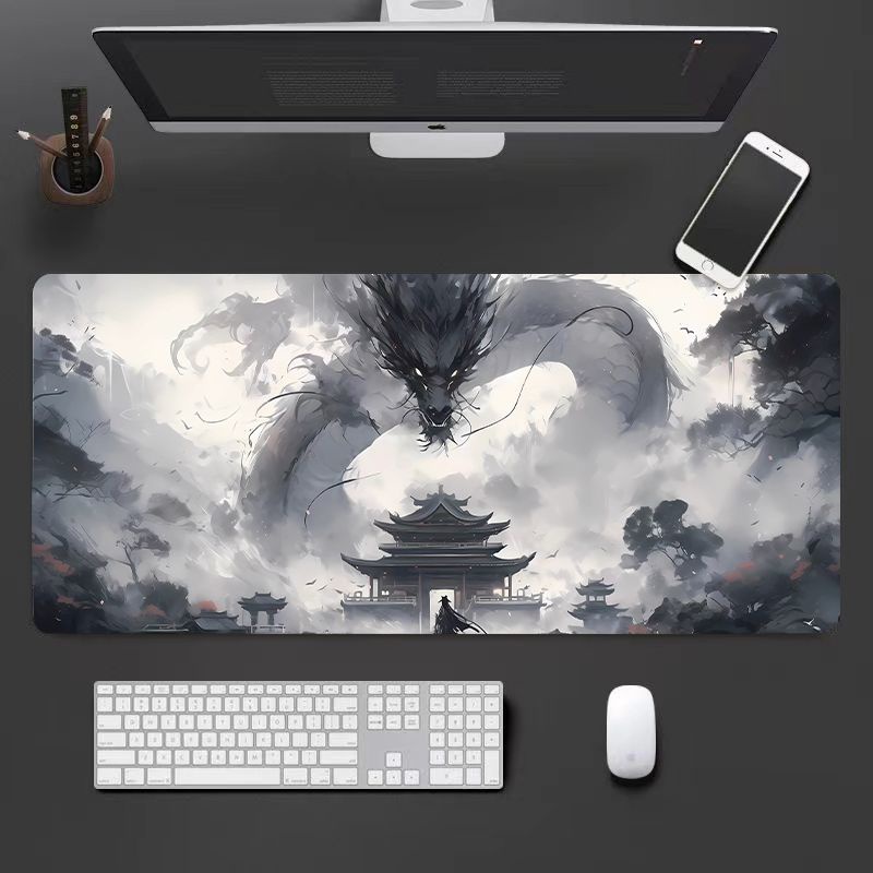 Mới Tấm Lót Chuột Bàn Phím Máy Tính In Hình Rồng Phong Cách Trung Hoa