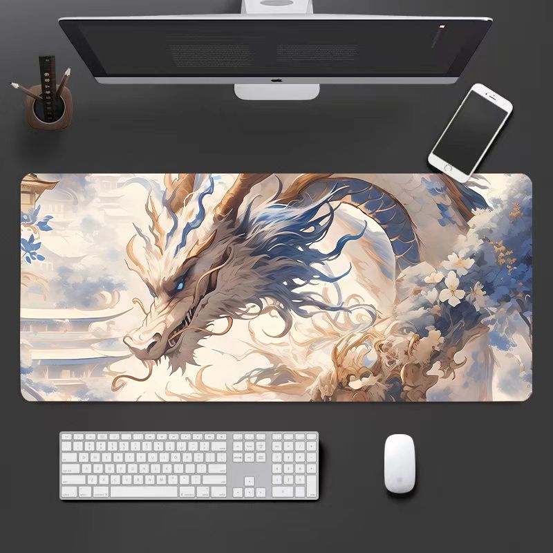 Mới Tấm Lót Chuột Bàn Phím Máy Tính In Hình Rồng Phong Cách Trung Hoa