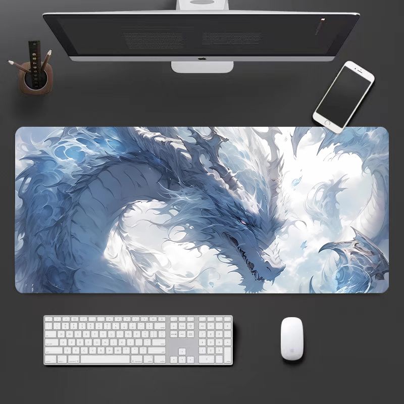 Mới Tấm Lót Chuột Bàn Phím Máy Tính In Hình Rồng Phong Cách Trung Hoa