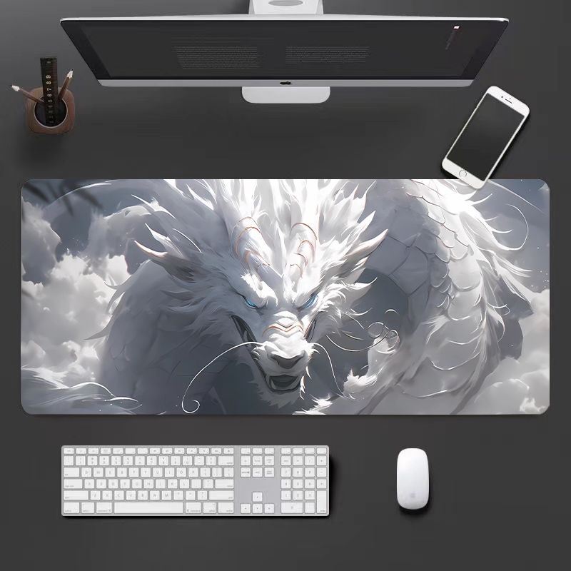 Mới Tấm Lót Chuột Bàn Phím Máy Tính In Hình Rồng Phong Cách Trung Hoa