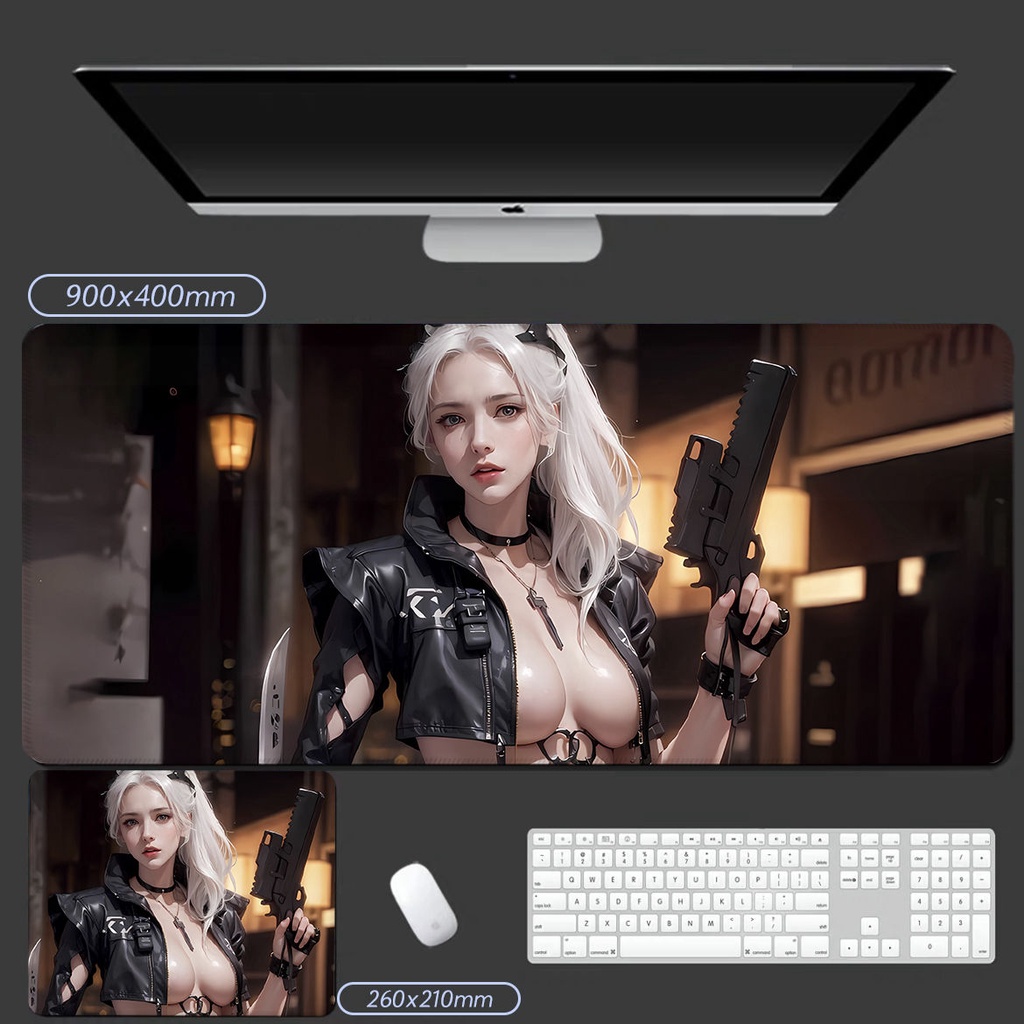 Tấm Lót Chuột Và Bàn Phím Chơi game Hai Chiều In Hình anime Ngoại Cỡ Dành Cho Học Sinh