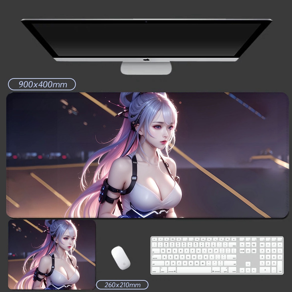 Tấm Lót Chuột Và Bàn Phím Chơi game Hai Chiều In Hình anime Ngoại Cỡ Dành Cho Học Sinh