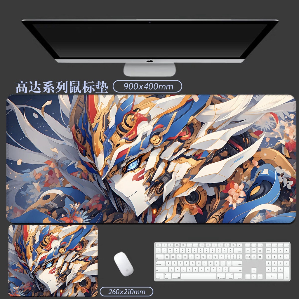 Mới Tấm Lót Chuột Và Bàn Phím Chơi Game Hai Chiều Chống Trượt In Hình anime gundam