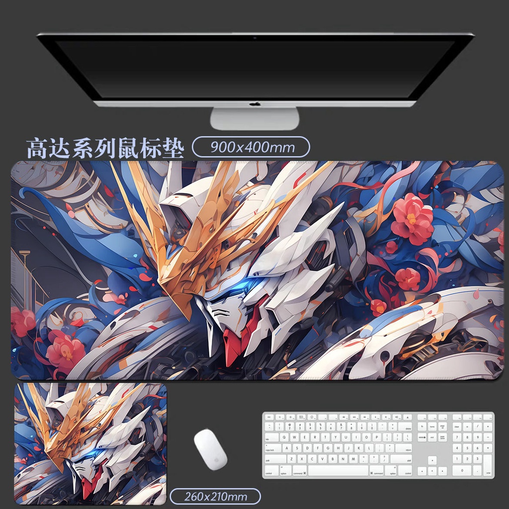 Mới Tấm Lót Chuột Và Bàn Phím Chơi Game Hai Chiều Chống Trượt In Hình anime gundam
