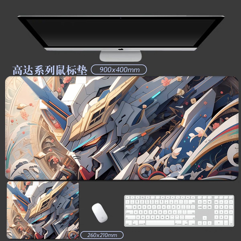 Mới Tấm Lót Chuột Và Bàn Phím Chơi Game Hai Chiều Chống Trượt In Hình anime gundam