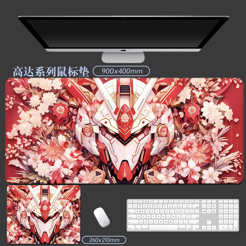 Mới Tấm Lót Chuột Và Bàn Phím Chơi Game Hai Chiều Chống Trượt In Hình anime gundam