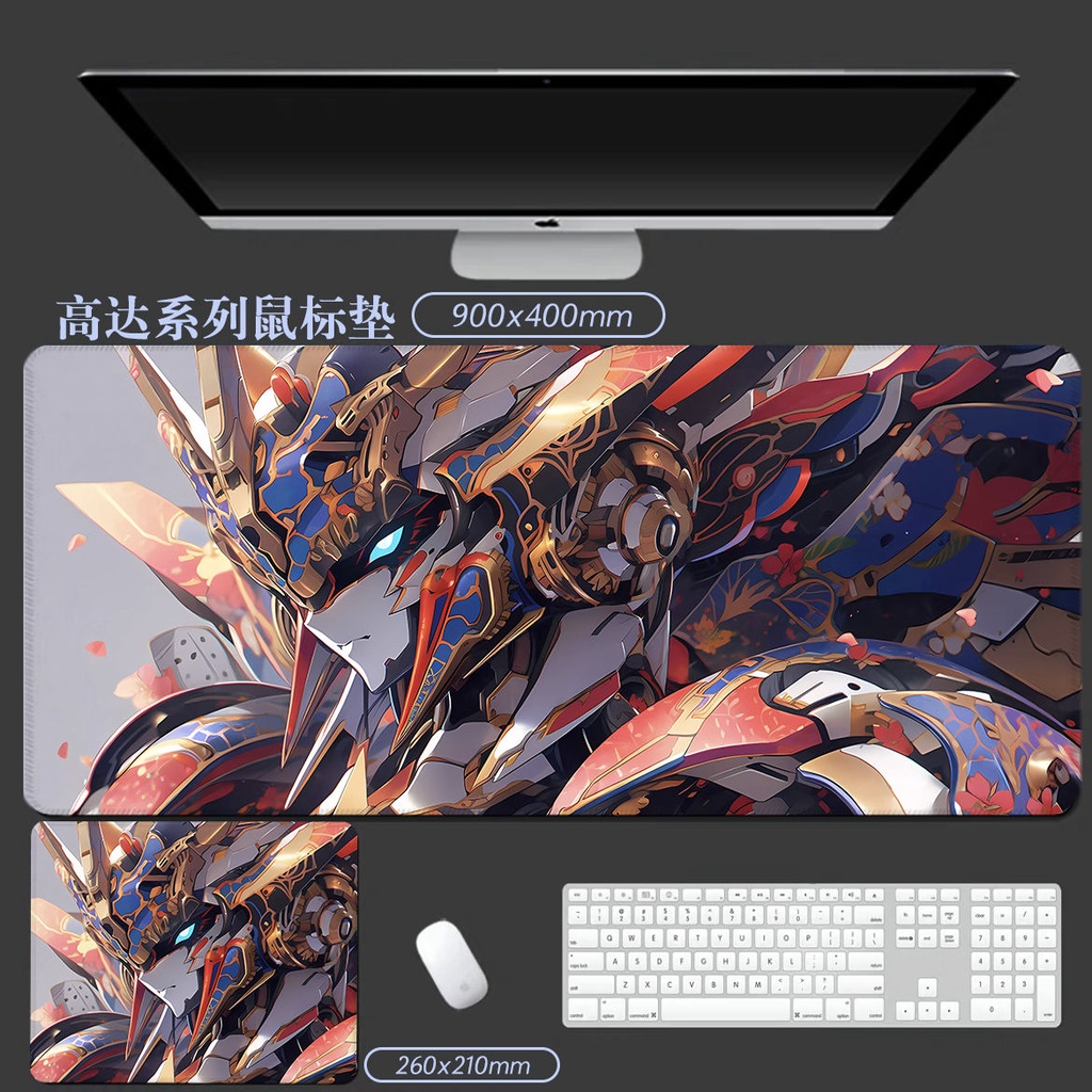 Mới Tấm Lót Chuột Và Bàn Phím Chơi Game Hai Chiều Chống Trượt In Hình anime gundam