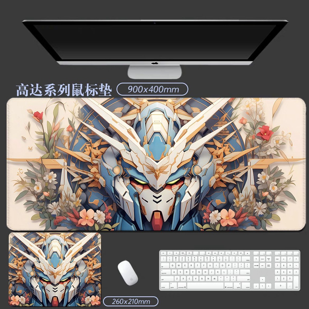 Mới Tấm Lót Chuột Và Bàn Phím Chơi Game Hai Chiều Chống Trượt In Hình anime gundam
