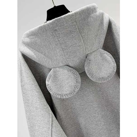 Áo khoác nữ mùa hè áo khoác nữ có mũ Áo khoác hàng châu Âu áo hoodie cỡ lớn rộng rãi có mũ liền tai dễ thương mẫu mới thu đông năm 2023 nữ lót nhung dày dặn