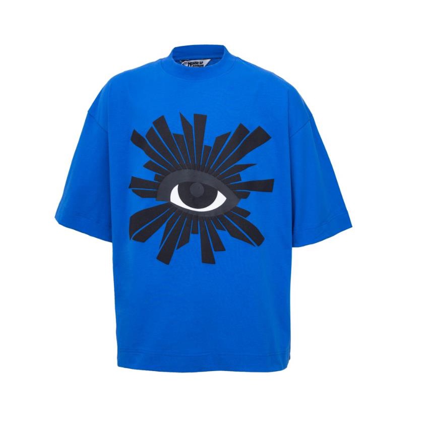 Mới Áo Thun Ngắn Tay In Hình Mắt Quỷ Độc Đáo Cá Tính