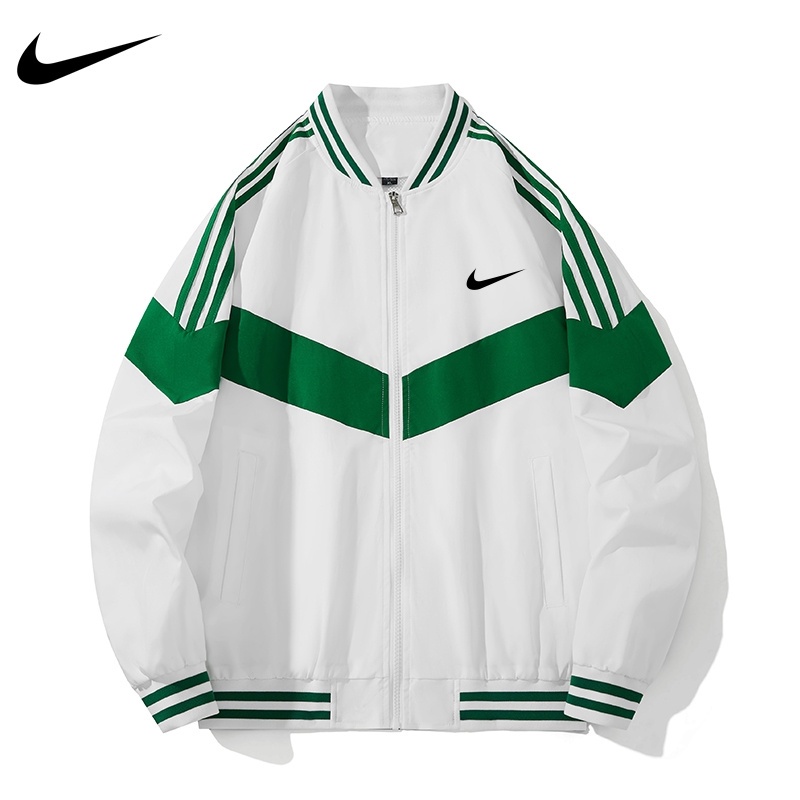 Áo khoác thể thao Nike Nike Áo khoác nam Áo khoác gió cổ chữ V Áo khoác gió phong cách chạy bộ Áo khoác chống gió (2185)