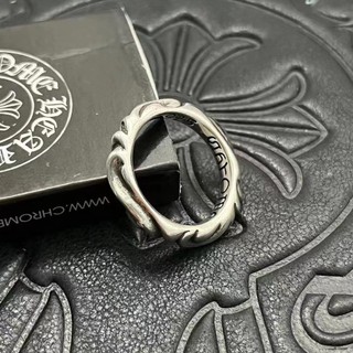 Chrome hearts nhẫn mạ bạc 925 hình hoa phong cách punk cổ điển cj031