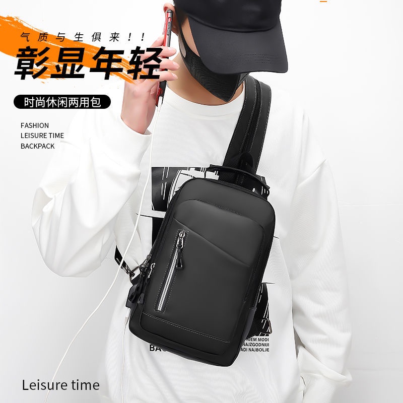 Ba Lô Đeo Chéo Ngực Ba Công Dụng Đa Năng Nhỏ Nhắn Dành Cho Bạn Nam backpa12.18