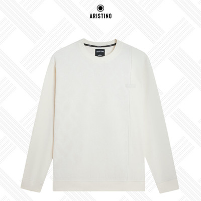 Áo nỉ sweatshirt nam ARISTINO họa tiết thời thượng, dáng vừa - ASW017BZ