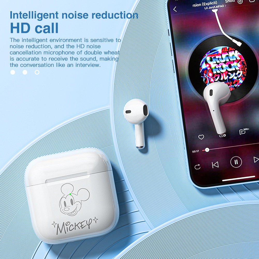 Disney FX-951B Tai nghe Bluetooth không dây âm thanh hifi có micro màn hình hd