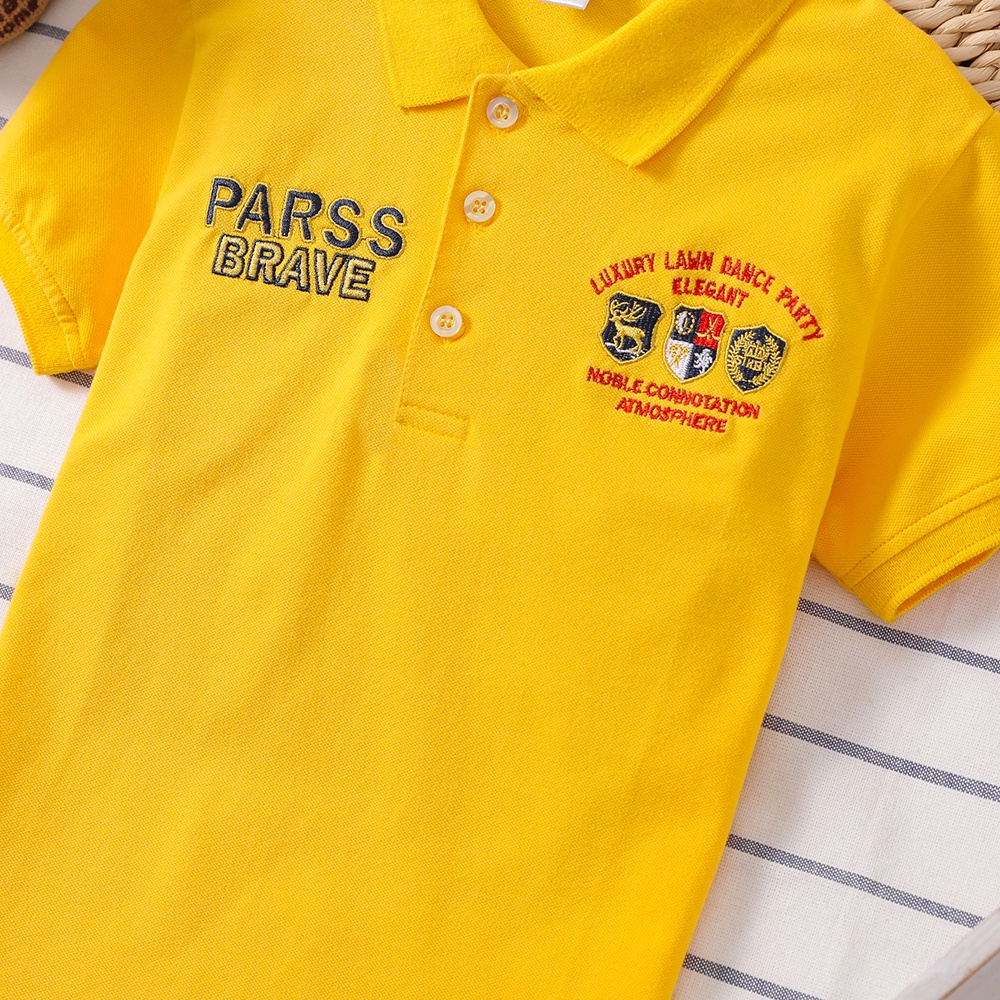 Áo polo Chất Liệu 100% Cotton Cao Cấp Thời Trang Dành Cho Bé Trai