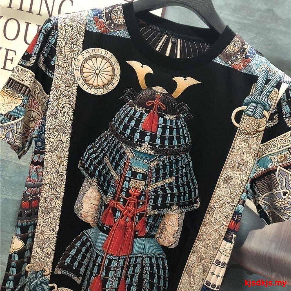 Áo Thun Tay Ngắn Cổ Tròn In Hình Nhân Vật Hoàng Cung Phong Cách Âu Mỹ Thời Trang Mùa Hè Cho Nam