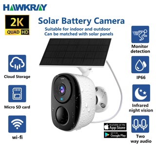 Camera An Ninh Không Dây IP66 Sử Dụng Năng Lượng Mặt Trời 2K