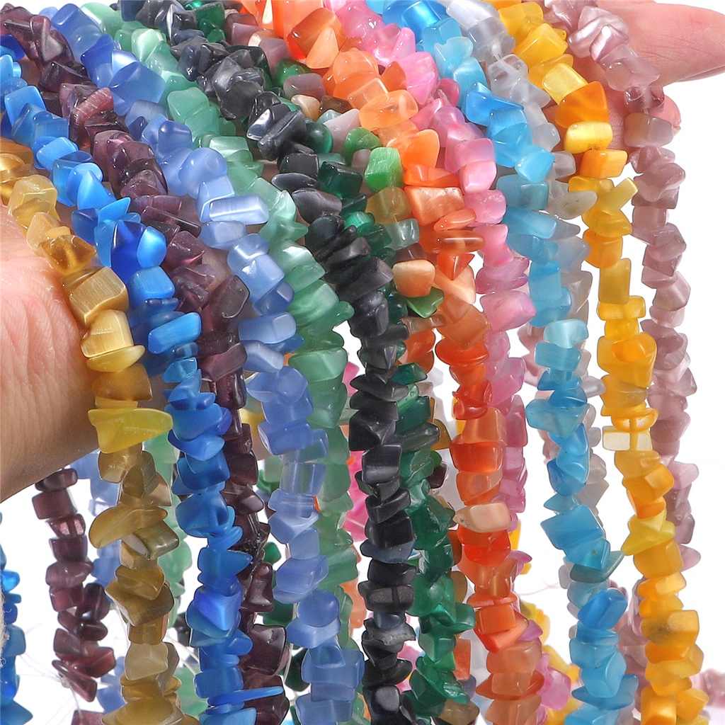 Chuỗi Hạt Đá Opal 4-9mm 80cm Tự Làm Đồ Trang Sức