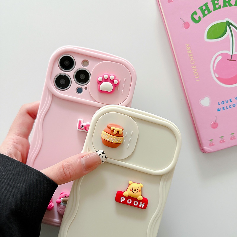 Ốp Điện Thoại Kiểu Vali Họa Tiết Gấu Nâu Cho iPhone 12 13 11 PRO MAX XR 11 12 PRO X XS MAX