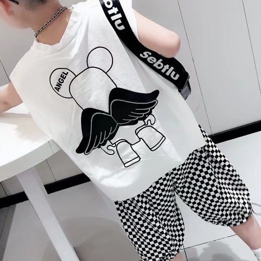 Set Áo Thun Ba Lỗ Và Quần Lửng Thời Trang Mùa Hè Mới 2022 Dành Cho Bé Trai