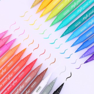Bút lông vẽ màu nước bằng acrylic diy