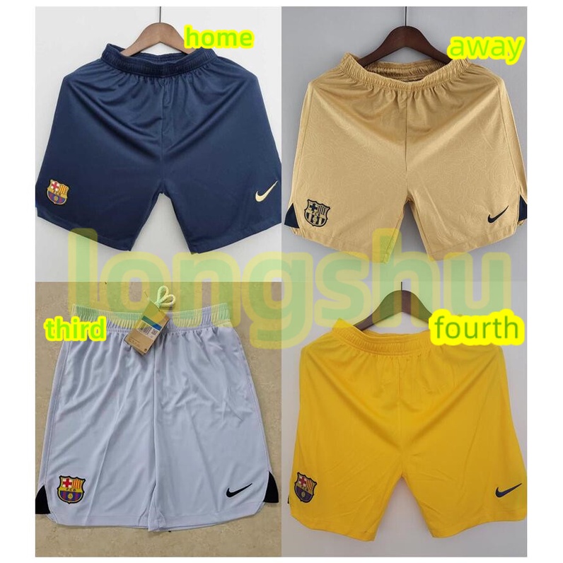 Quần Short Bóng Đá Câu Lạc Bộ Barcelona Sân Nhà Thứ Ba 4 S-XXL 2023 2024