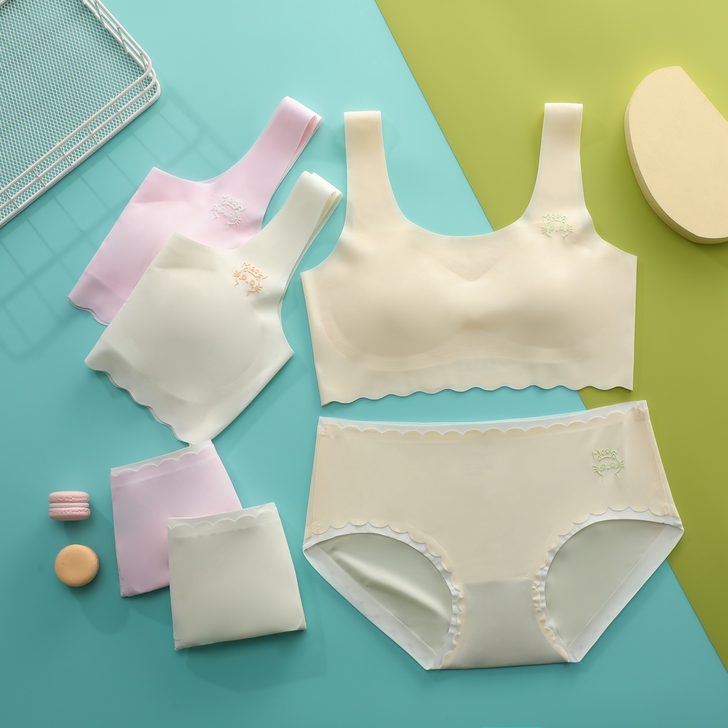 Áo Lót Trẻ Em Áo Lót Học Sinh Áo Lá Học Sinh Cấp 2 Quần Lót Nữ Trẻ Em Quần Lót Cho Bé Gái Áo Lót Cho Bé Gái Tuổi Dậy Thì