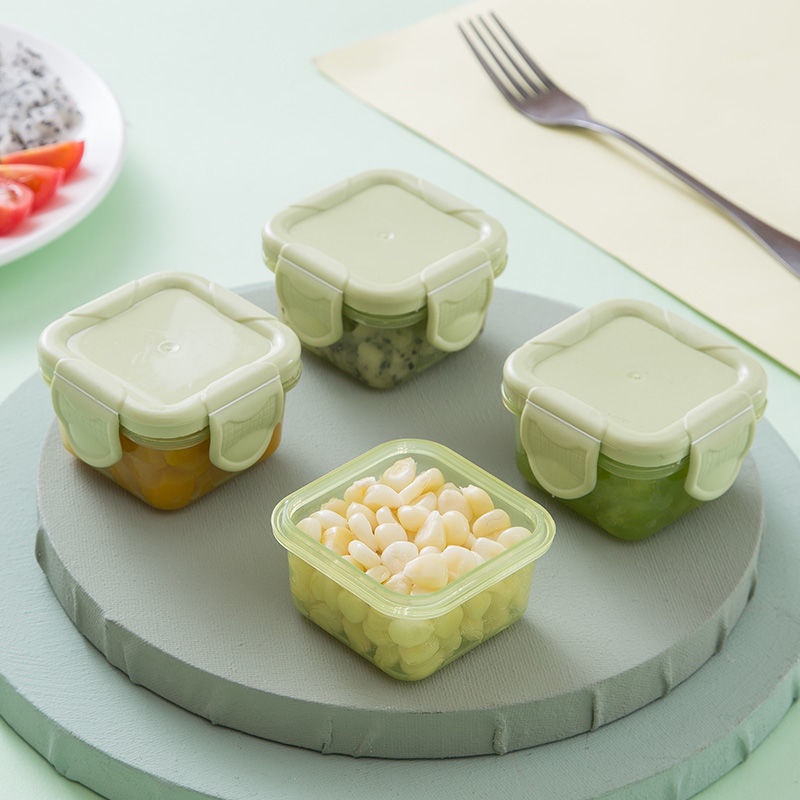 Hộp Đựng Thực Phẩm Mini Dày Dặn Trong Suốt Có Nắp Đậy Cho Hamster