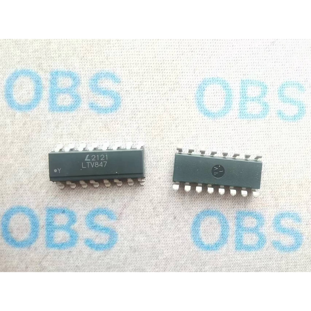((5 CÁI) Miếng dán LTV847 LTV-847 LTV-847S SMD-16 Đầu ra điện trở Chip ghép nối quang điện Chip IC