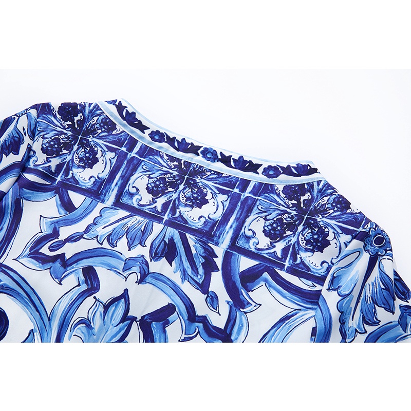 Mới Đầm maxi Dáng Rộng Hoạ Tiết In Cho Nữ