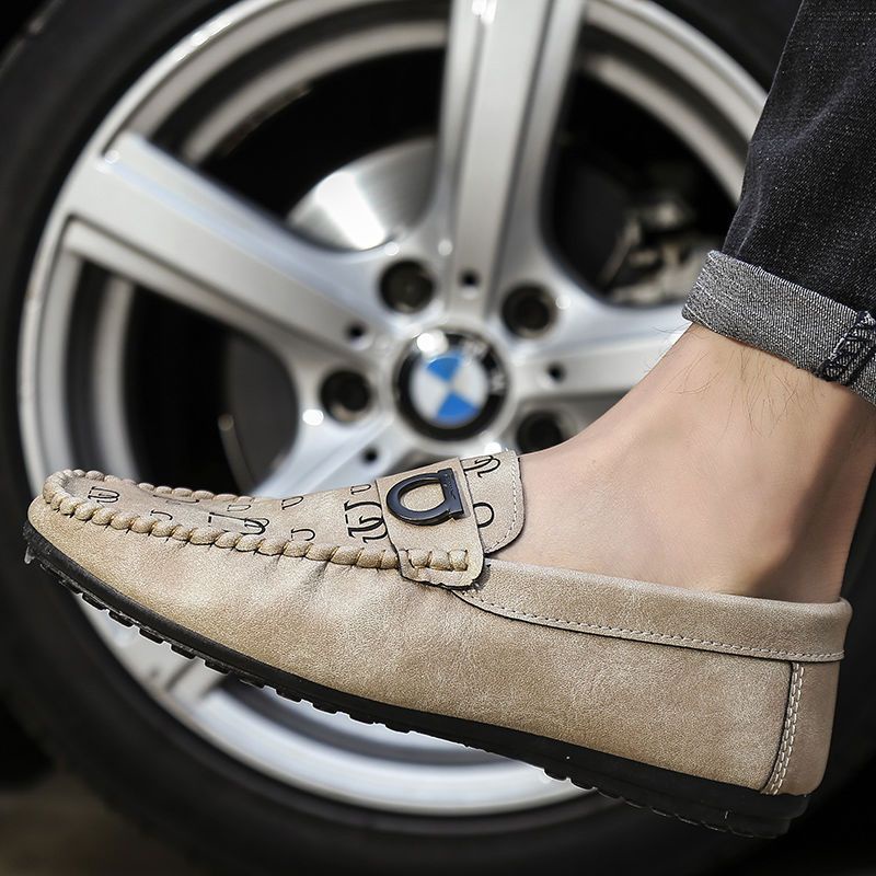 Giày Lười Da Đế Thấp Thời Trang Hàn Quốc 2023 Cho Nam