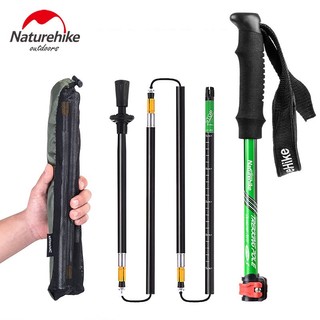 Gậy Leo Núi Naturehike Bằng Hợp Kim Nhôm 5 Khớp Gấp Gọn Tiện Dụng 7075