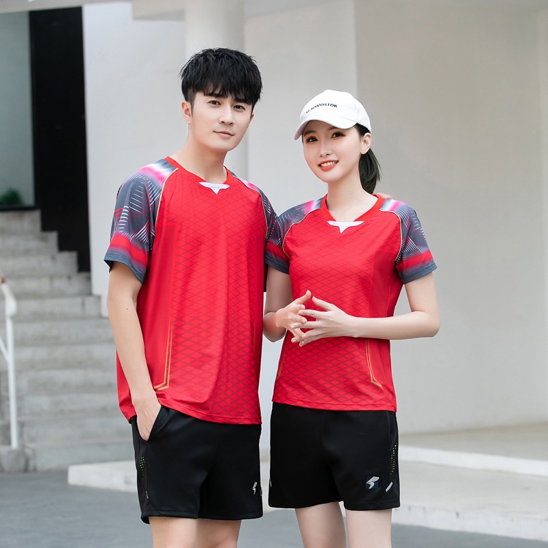 Bộ Đồ Thể Thao Thoáng Khí Mau Khô Thời Trang Cho Nam Nữ