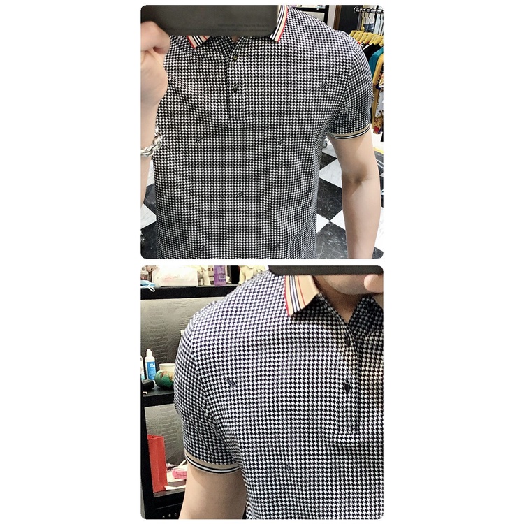 Áo Thun Polo Ngắn Tay In Chữ Thời Trang Dành Cho Nam